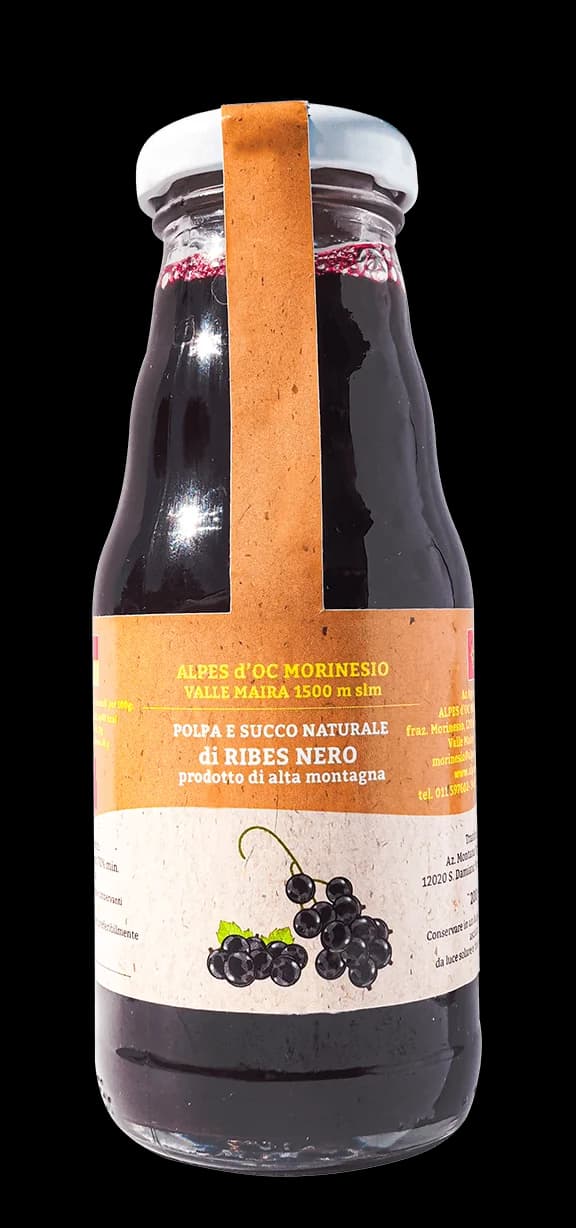 Bottiglia succo ribes nero - fronte